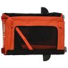 Pet Bike Trailer Orange and Black Oxford Fabric&Iron