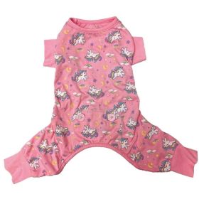 Fashion Pet Unicorn Dog Pajamas Pink (Option: X Small)