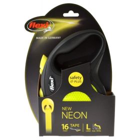 Flexi New Neon Retractable Tape Leash (Option: Large)