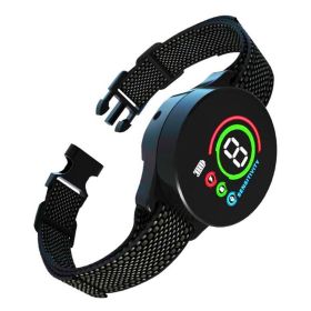 Rechargeable Color Screen Dog Training Device Bark Collar for Dogs (Type: Training Device, Color: Black)