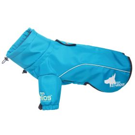 Dog Helios Extreme Softshell Performance Fleece Dog Coat (Color: Blue, size: small)